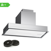 Klarstein High Line Eco 77, Stropna napa, 77 cm, 436 m3/h, stopnje, daljinski upravljalnik, ambientalna osvetlitev (CGCH3-HighL.Eco-77WH)