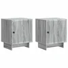 vidaXL Nočna omarica 2 pcs Siva Sonoma 43 x 34,5 x 50 cm