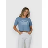 Salty Crew Even Keel Crop T-Shirt dusty blue