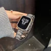 Biaodaige Zaštitna maska za pametni sat + Zamenska narukvica za pametni sat za Apple Watch, Srebrna