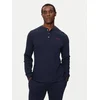 Polo Ralph Lauren Majica z dolgimi rokavi 714950609002 Mornarsko modra Slim Fit