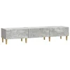 TV ormar 147 x 34,5 x 30 cm Betonska siva Konstruirano drvo