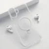 Maska za telefon Berlia Clear Bracket Magnetic za iPhone 16, Srebrne boje