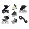 Mestni voziček Thule Urban Glide 4-wheel Black + Bassinet Soft beige SET 7in1