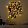 Wallity Zidna dekoracija Its A Good Day To Have A Good Day 187, 70x61 cm, 1.5 mm, IP20, Crna