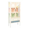 Homestar Vitrina BIANCA 78x35x162 cm, starinsko bela