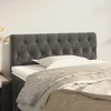 Vidaxl Posteljno vzglavje temno sivo 100x7x78/88 cm žamet