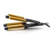 HAEGER HR-45B.002A Stajler sa trostrukim keramičkim uvijačem za kosu, Zlatni