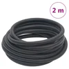 Vidaxl Hibridna zračna cev črna 0,6 2 m guma in PVC