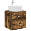 Umivaonik s policom Dimljeni hrast 49,5 x 44,5 x 65 cm