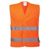 Monsun Prsluk hi-vis m474 sa dve horizontalne trake narandžasti vel.l/xl ( 60632 )
