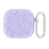 Zaštitna futrola Flower za AirPods 4, Ljubičasta