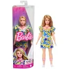 Lutka Barbie Fashionistas z Downovim sindromom - cvetlična obleka (HJT05)