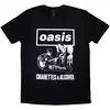 Oasis Majica Cigarettes & Alcohol Illustration Mono Unisex Black XL