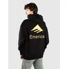 Emerica Lockup moški pulover s kapuco black