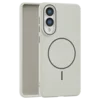 Leather Grip MagSafe maska za Samsung Galaxy S25 Edge - Siva