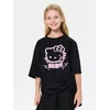 Sinsay - Pamučna majica sa printom Hello Kitty - crno