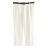 Next Chino hlače ecru/temno rjava