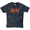 AC/DC Logo Wash Dip-Dye On Black XL Majica