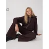 Sinsay - Flare pantalone sa dodatkom viskoze - tamno braon