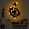 Wallity Zidna dekoracija Hug 117, 70x52cm, Crna