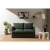 Atelier del Sofa Dvosed na razvlačenje Saga, 128 x 70 x 66 cm, Zeleni