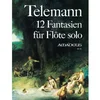 TELEMANN:12 FANTASIEN FUR FLUTE SOLO