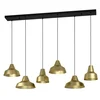 EGLO viseća lampa SAVARNA E27 6 grla crna/zlatna 145,5 cm 390017