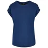 Womens T-shirt with extended shoulder spaceblue