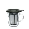 Hario One Cup Tea Maker stekleni čajnik 200 ml, črn