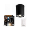 Philips - LED prigušiva reflektorska svetiljka Hue PILLAR 1xGU10/4,2W/230V + daljinski upravljač crna