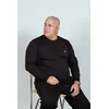 PANDA4U Muška majica dugih rukava sa vezom, Crna