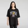 Mens Puma NEKOSAN x HOOPS DYLAN Graphic Oversized Short Sleeve Tee Unisex, Black, Size XXL, Clothing