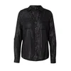 VERO MODA Bluza VMBUMPY črna/srebrna