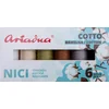 Ariadna Set of Threads Cotto 80/170m Earth Colours (6 Colours)