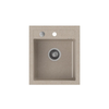 Quadron Ugradna sudopera JOHNNY 100 GraniteQ, river sand/steel, HCQJ4350BEZK