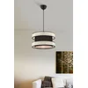 Opviq Luster Halo, 40x40cm, Antracit-beli