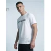 Sinsay - Pamučna slim fit majica kratkih rukava Active - belo