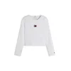 TOMMY HILFIGER Majica HERITAGE temno modra/živo rdeča/bela