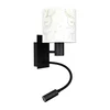 Brilagi - LED fleksibilna lampa BOBO 1xE27/25W/230V + LED/3W crna/bela/zečići