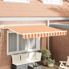 vidaXL Platno za zamenjavo tende za 3.5x2 m okvir večbarvna črta