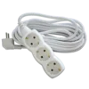 Produžni kabl + 3 utičnice 3x1,5mm2 - 5m beli