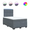 vidaXL vidaXL Box spring postelja z vzmetnico temno siv 120x190 cm žamet, (21307310)