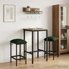 Barska stolica 2 kom. Tamnozelena 40 x 32 x 64 cm
