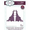 CREATIVE EXPRESSIONS Cutting And Embossing Metal Stencils Komplet šablon za rezanje 2 kos