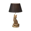 Endon 106796 - Stona lampa FOX 1xE14/6W/230V crna/mesing