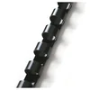 Plastične hrbtne strani - 10 mm, črne, 100 kosov