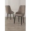 Hanah Home Set stolica Trex, 46x95x42 cm, 2 komada, Crno-smeđe