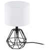 Eglo Carlton 2 stona lampa/1,e14, v305, crna/bijeli tekstil