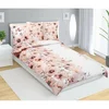 Bellatex Satenska posteljnina Flower salmon , 140x 200 cm, 70 x 90 cm
